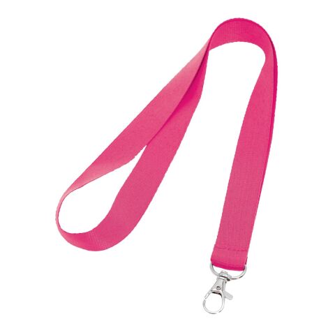 LARIAT. Lanyard en polyester Rose | sans marquage