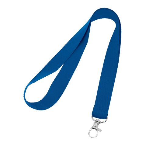 LARIAT. Lanyard en polyester Bleu royal | sans marquage