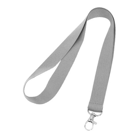LARIAT. Lanyard en polyester Gris clair | sans marquage