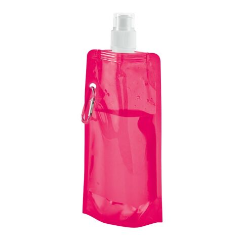 KWILL. Bouteille pliante en PE 460 mL Rose | sans marquage