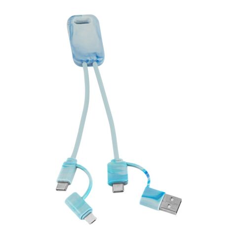 BERNERS. Câble USB 6-en-1 ultra-rapide en PET recyclé (100 % rPET)