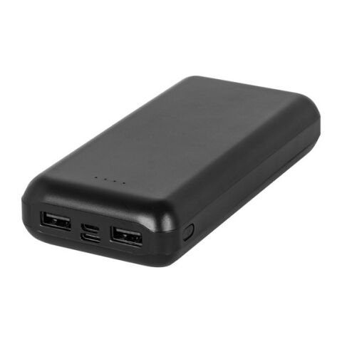 LEAKEY 20. batterie nomade 20 000 mAh en ABS recyclé (100 % rABS) Noir | sans marquage