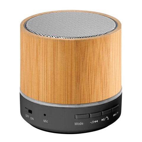 RE-GLASHOW. Haut-parleur portable 3W avec une autonomie de 4h30m sur ABS recyclé (100 % rABS) Beige | sans marquage