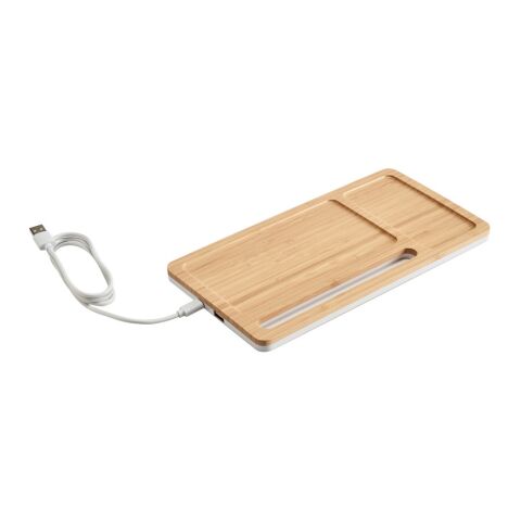 MOTT. Organiseur de bureau avec chargeur sans fil 15W en bambou et ABS