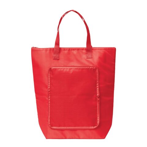 MAYFAIR. Sac thermique pliable en 210D Rouge | sans marquage
