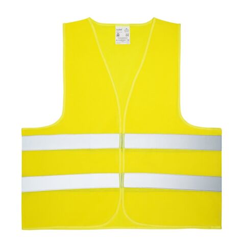YELLOWSTONE. Gilet haute visibilité 100% polyester Jaune | sans marquage