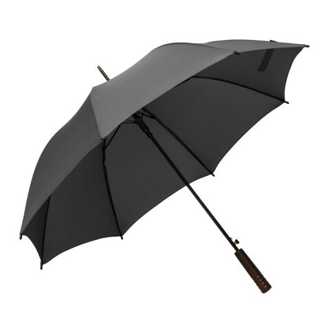 APOLO. Parapluie en polyester recyclé (100% rPET) pongee avec ouverture automatique Noir | sans marquage