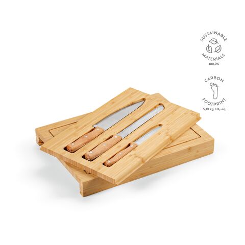 Planche en bambou Brancusi 4 pièces Beige | sans marquage