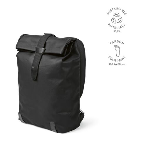 Sac à dos Berlin 23L Coton recyclé 340 gsm Noir | sans marquage