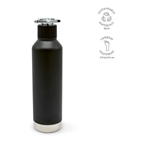 Bouteille / Gourde Spiglo Acier inoxydable recyclé 780 ml Noir | sans marquage