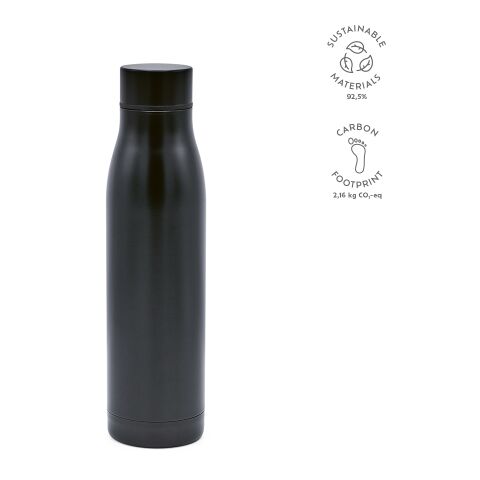 Bouteille / Gourde Acuara Acier inoxydable recyclé 630 ml Noir | sans marquage