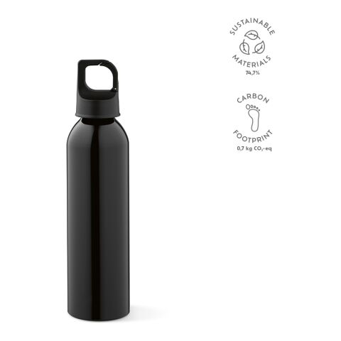 Bouteille / Gourde Mackenzie Acier inoxydable recyclé 690 ml Noir | sans marquage