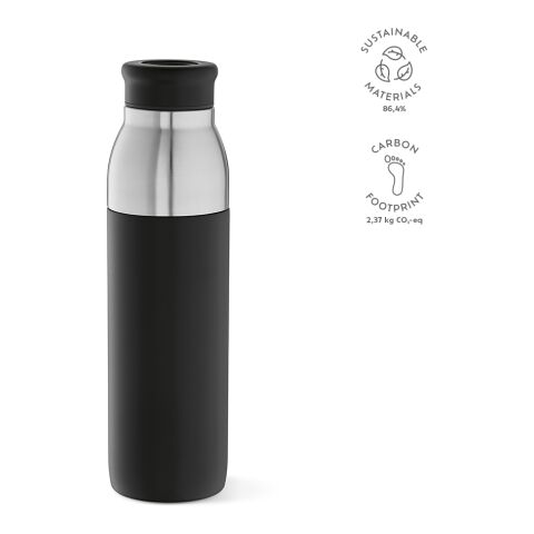 Bouteille / Gourde Colorado Acier inoxydable recyclé 760 ml Noir | sans marquage