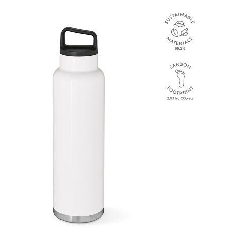Bouteille / Gourde Zambezi 1500W acier inoxydable recyclé 1620 ml Blanc | sans marquage