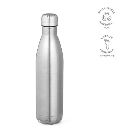 Bouteille / Gourde Mississippi 800P acier inoxydable recyclé 810 ml Argent | sans marquage