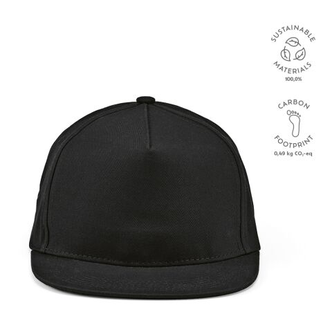 Casquette Cornell Coton recyclé 180 g/m Noir | sans marquage