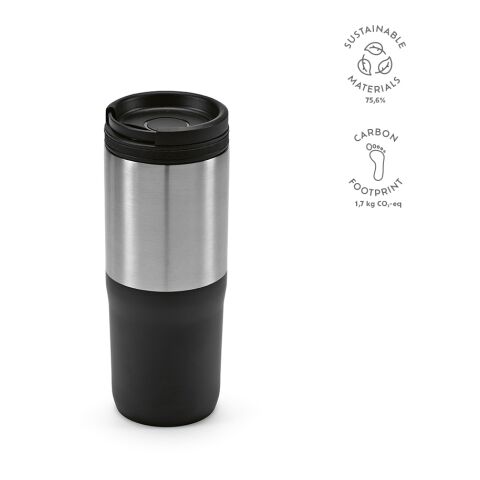 Mug de voyage Orange Acier inoxydable recyclé 600 ml