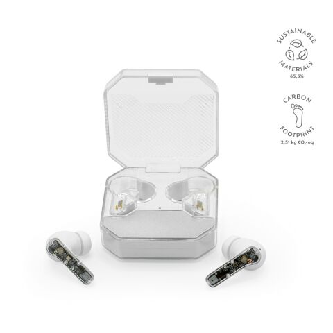 Ecouteurs Ghostbuds ABS recyclé 400 mAh Blanc | sans marquage