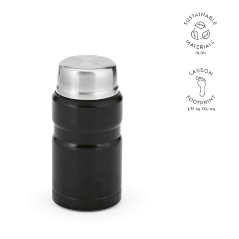 Thermos Dali Acier inoxydable recyclé 810 ml Noir | sans marquage