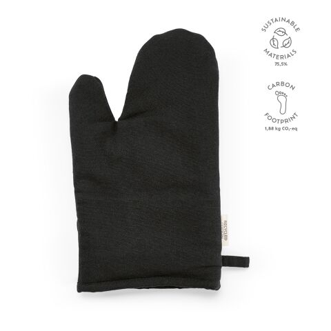 Gant de cuisine Titian Coton recyclé 220 g/m Noir | sans marquage