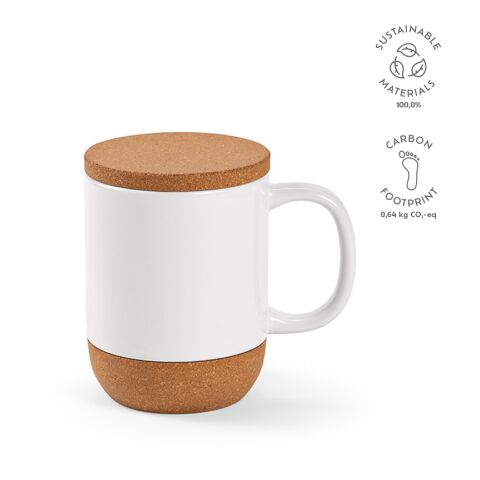 Mug céramique Ebro 430 ml Blanc | sans marquage