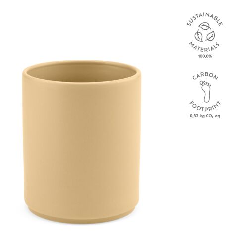 Mug céramique Tiber 350 340 ml Jaune | sans marquage