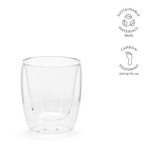 Mug Meuse 220 en verre borosilicate 250 ml Transparent | sans marquage