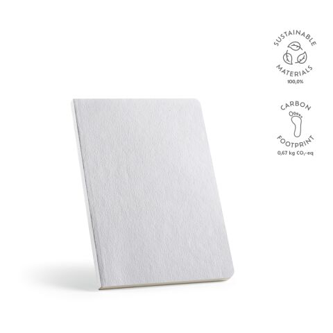 Bloc-notes Verne A5 Papier recyclé 80 g/m Blanc | sans marquage | A5