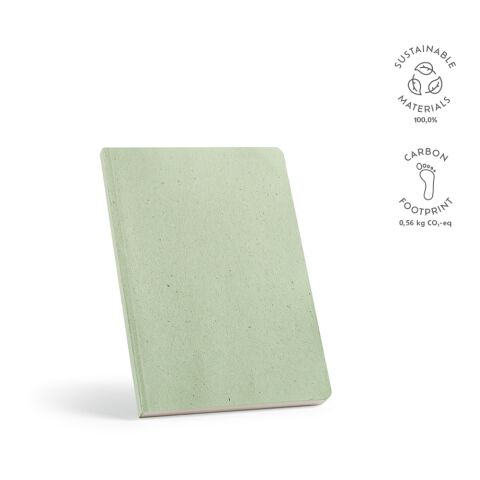 Bloc-notes Dostoïevski A5 Papier recyclé 80 gsm Vert clair | sans marquage | A5