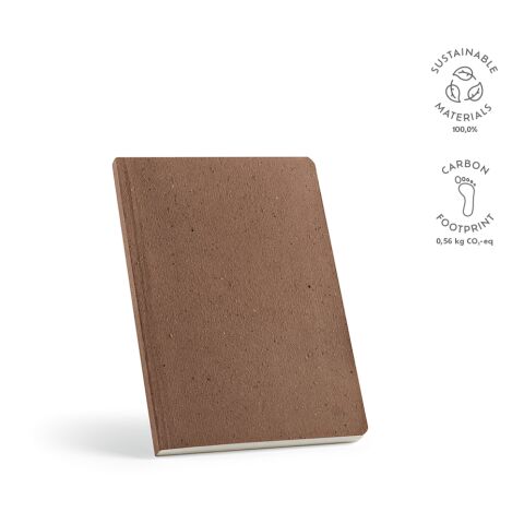 Bloc-notes Doyle A5 Papier recyclé 80 gsm Brun clair | sans marquage | A5