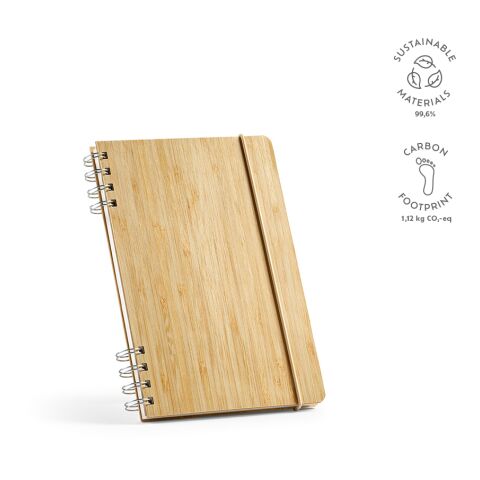 Bloc-notes Dante A5 Papier recyclé 70 g/m Beige | sans marquage | A5