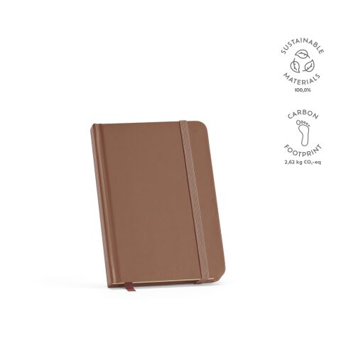 Bloc-notes Marquez A6 Papier recyclé 70 g/m² marron | sans marquage