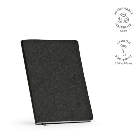 Bloc-notes Sartre A5 Papier recyclé 80 g/m Noir | sans marquage | A5