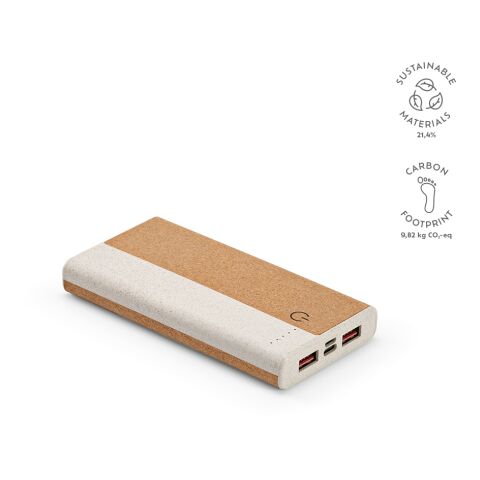 Batterie portable Archimède 10 000 mAh Beige | sans marquage