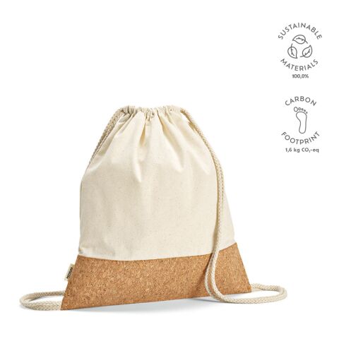 Sac de coton recyclé Orizaba 180 g/m Beige | sans marquage
