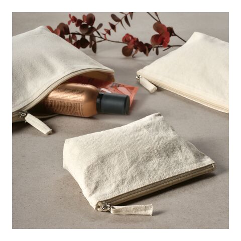 Trousse de toilette Cairo M Coton recyclé Beige | sans marquage