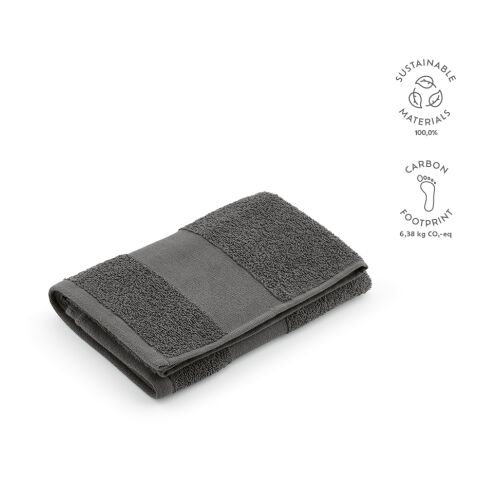 Serviette Donatello XL Coton recyclé 370 g/m² UE gris anthracite | sans marquage