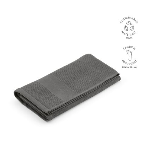 Serviette Boticelli XL Coton recyclé 500 g/m² UE gris anthracite | sans marquage