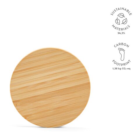 Chargeur sans fil Kepler Bambou 15W Beige | sans marquage
