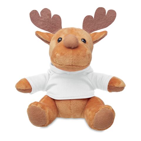Renne en peluche avec capuche