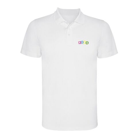Polo sport Monzha à manches courtes pour enfant Standard | Blanc | 8 | sans marquage | non disponible | non disponible | non disponible