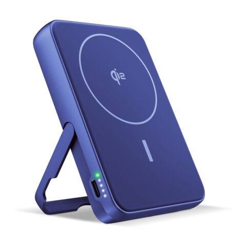 Fresh 'n Rebel Batterie externe sans fil 10000 mAh compatible MagSafe Bleu / Blanc | sans marquage | non disponible | non disponible