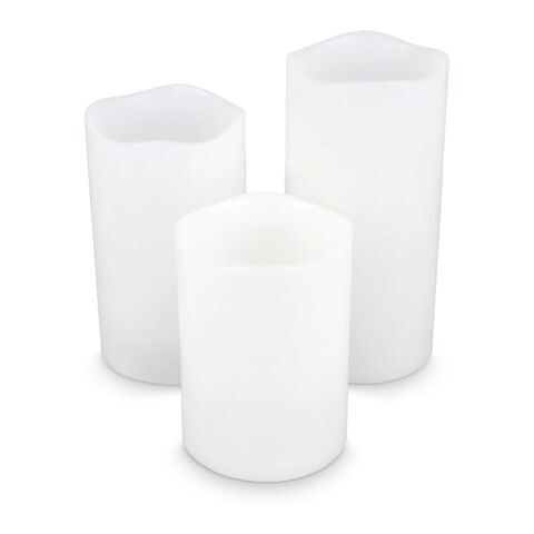 Ensemble de 3 bougies LED Koselys (fonctionnant à piles) Crème | sans marquage | non disponible | non disponible