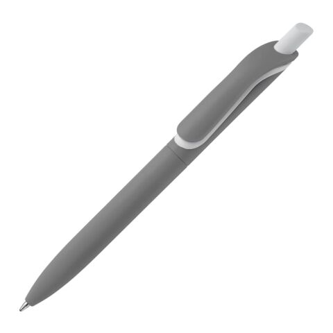 Stylo Click-Shadow soft-touch Fabriqué en Allemagne Gris | Impression Numérique 3D | à 270 degrés sous le clip | 50 mm x 6 mm | non disponible