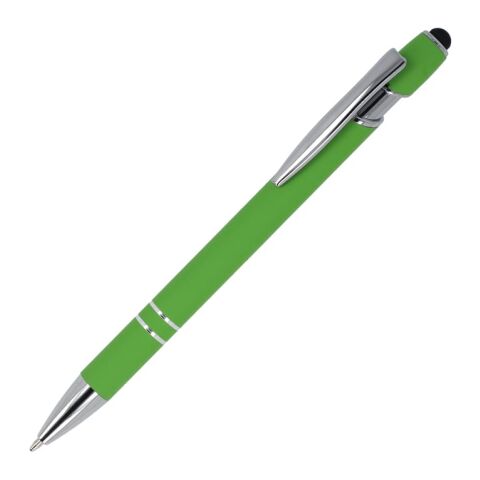 Paris soft touch, encre bleue R-AL Vert clair | Gravure | dans le prolongement du clip | 35 mm x 8 mm | non disponible