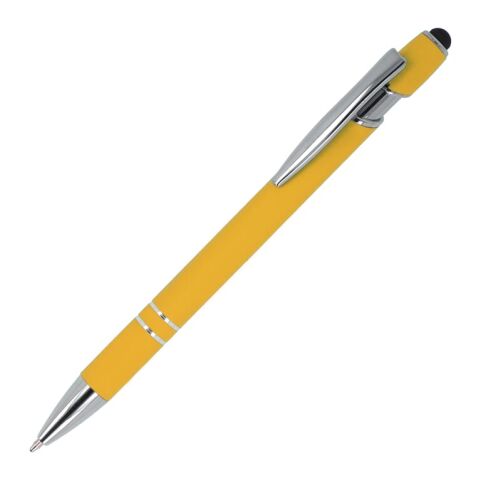 Paris soft touch, encre noire R-AL Jaune | Gravure | à 90 degrés du clip | 56 mm x 8 mm | non disponible