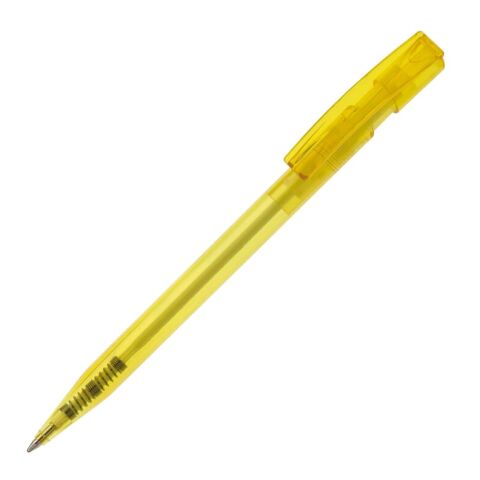 Stylo Nash Transparent Jaune-Jaune | Tampographie 1 couleur | sur le clip | 30 mm x 5 mm | non disponible