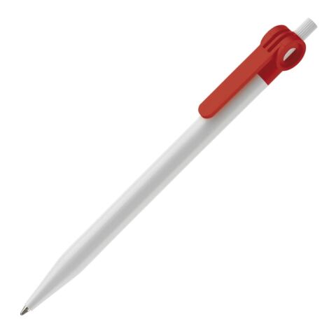 Stylo Futurepoint Opaque Blanc-Rouge / blanc | Sérigraphie 1 couleur | dans le prolongement du clip | 50 mm x 25 mm | non disponible