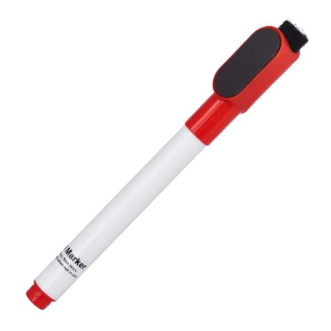 Marqueur pour tableau blanc avec aimant et raclette