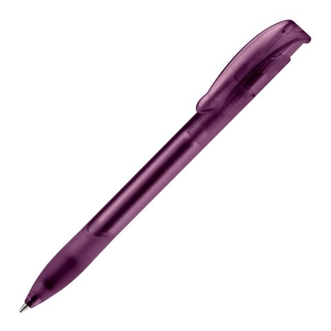Stylo Apollo Transparent Transparent Pourple | Sérigraphie 1 couleur | à 90 degrés du clip | 40 mm x 25 mm | non disponible